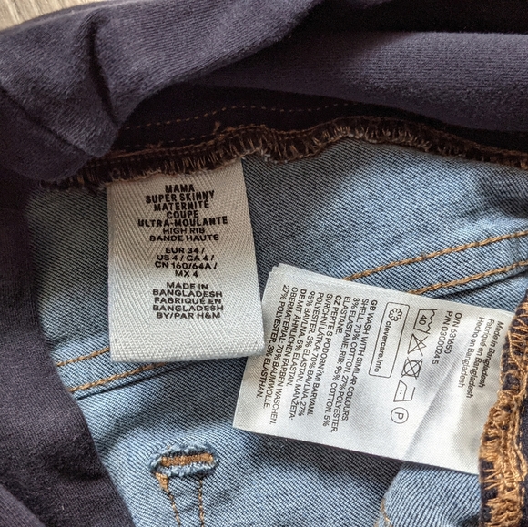 Used Maternity (4/XS) Bundle: 2pcs. H&M Skinny Pants - Picture 8 of 9